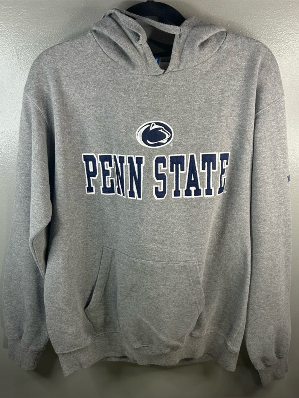Vintage Y2K Penn State Nittany Lions Grey Sweatshirt Hoodie Size Large